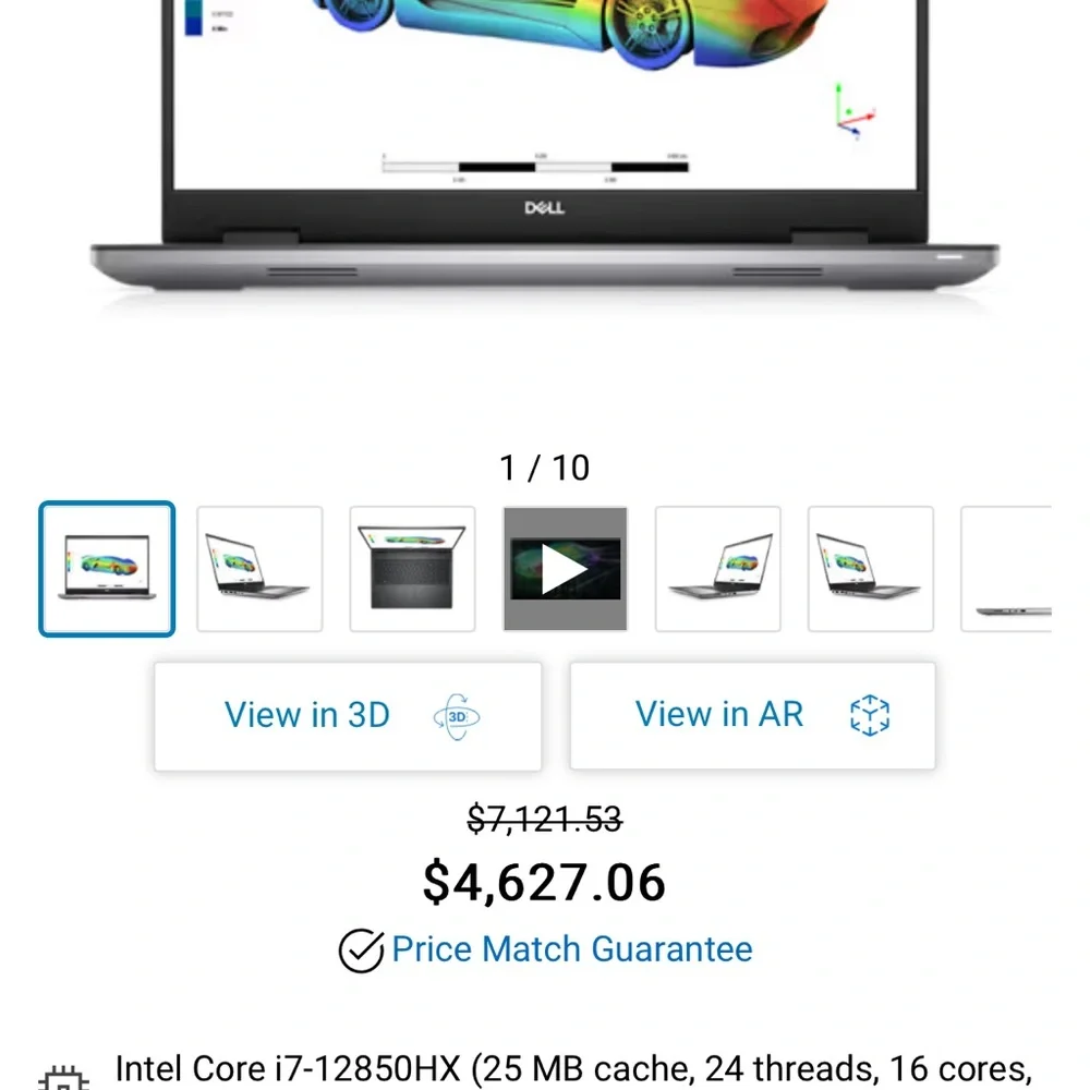 Brand new open box dell precision 7670 workstation cto laptop